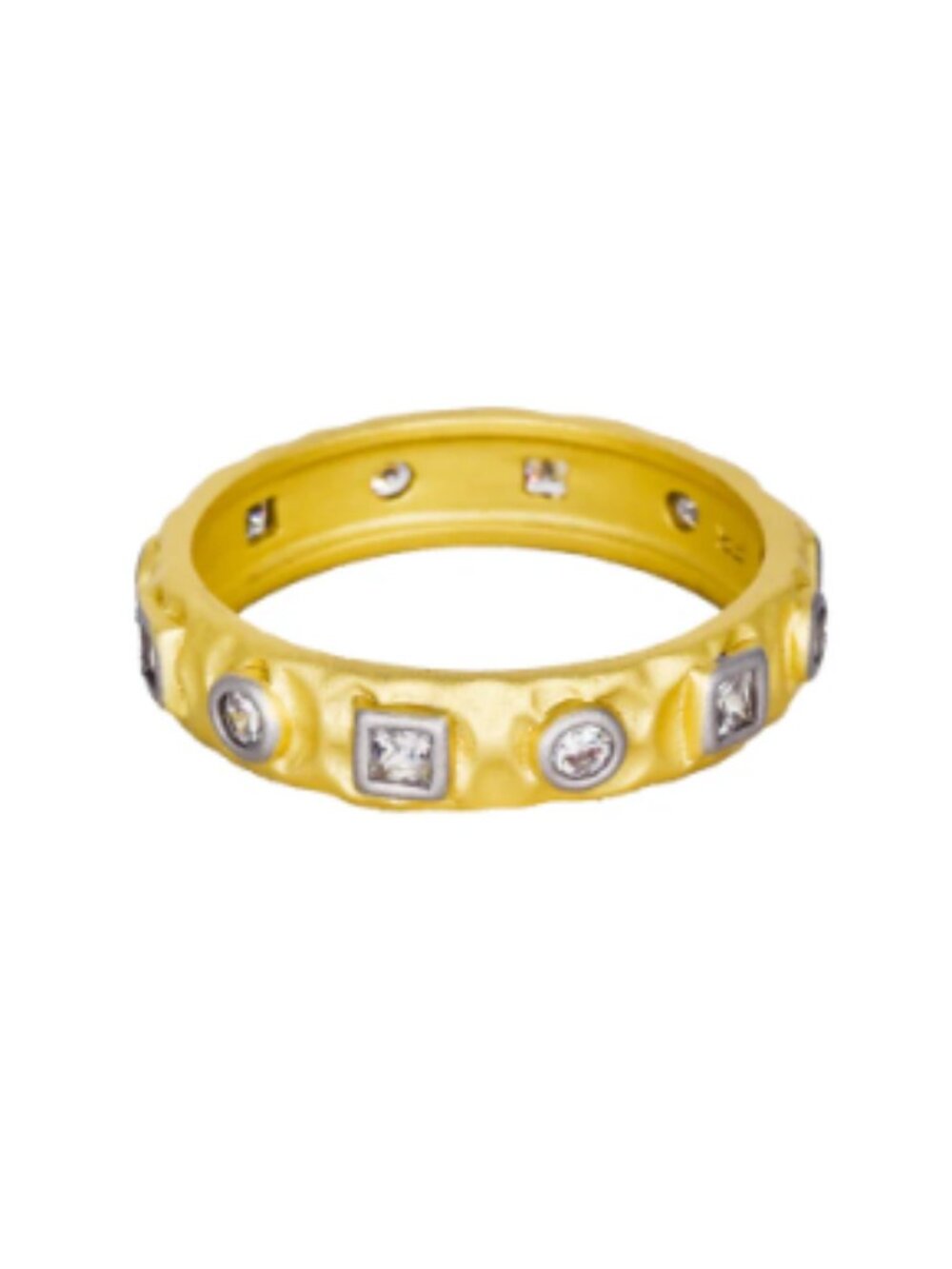 Freida Rothman Two-Tone Mixed Shape Window Ring Size 9 NWT $195 MSRP